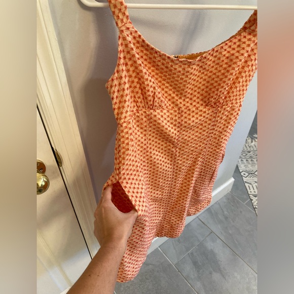 Free People Berry Kiss Mini Dress Peach Size large - Picture 4 of 7